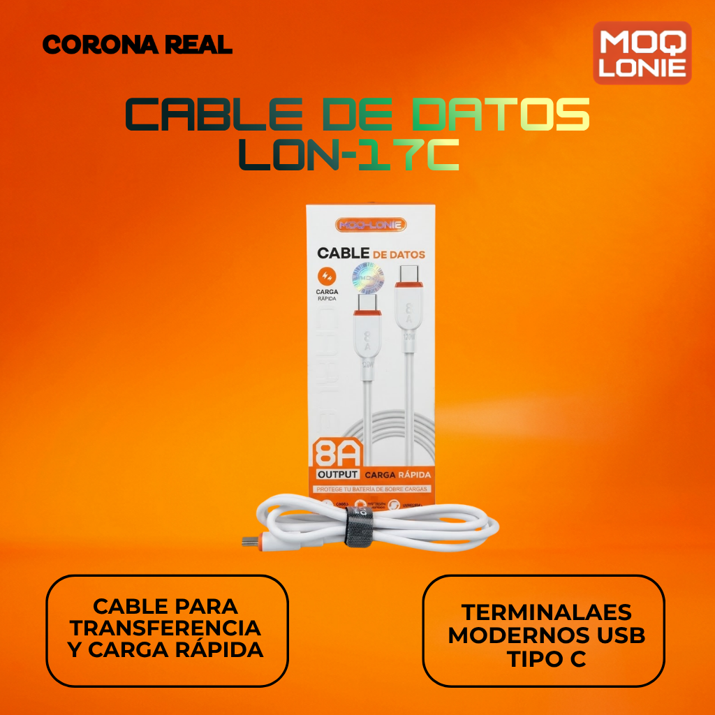 CABLE DE DATOS MOQ LONIE Ref: LON-17C