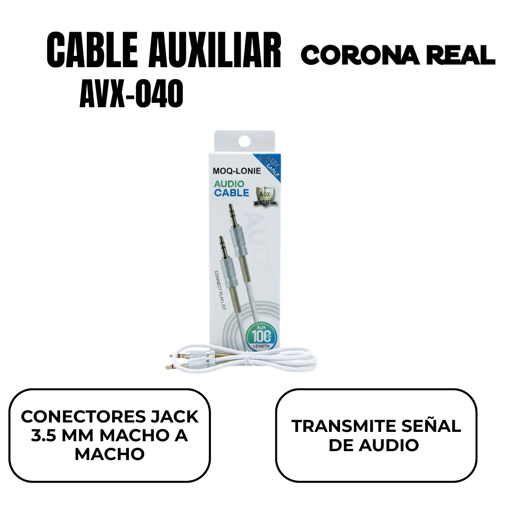 CABLE DE AUDIO AUXILIAR Ref: AVX-040