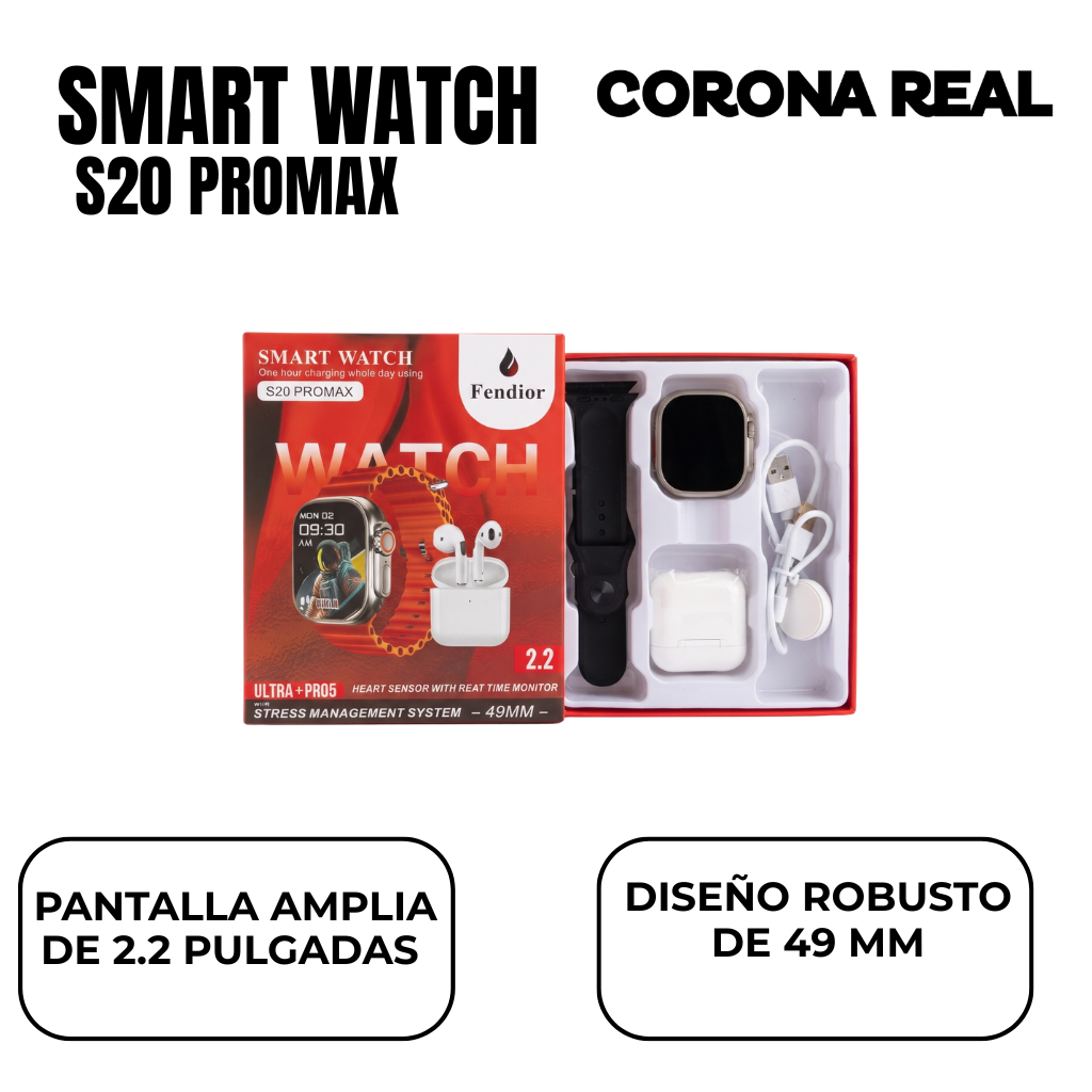 SMART WATCH Ref: S20 PROMAX