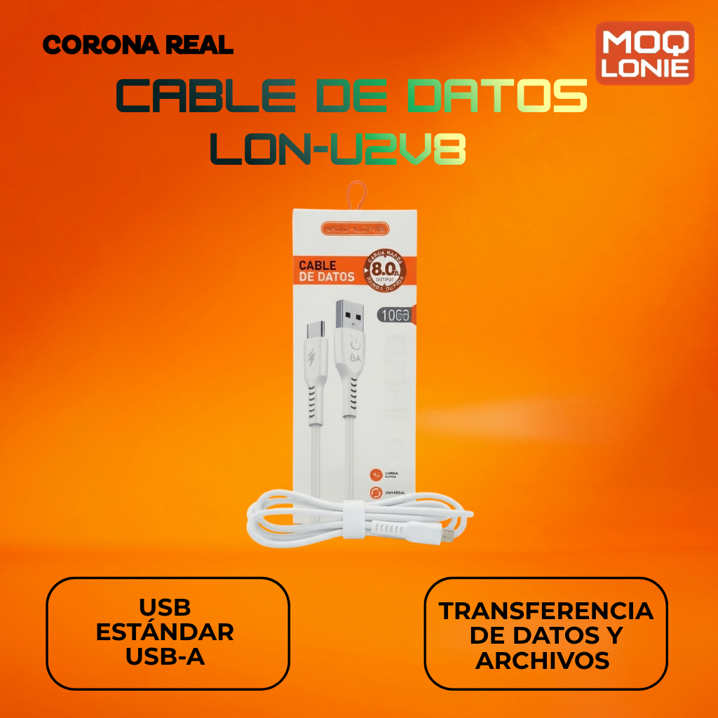 CABLE DE DATOS MOQ LONIE Ref: LON-U2V8