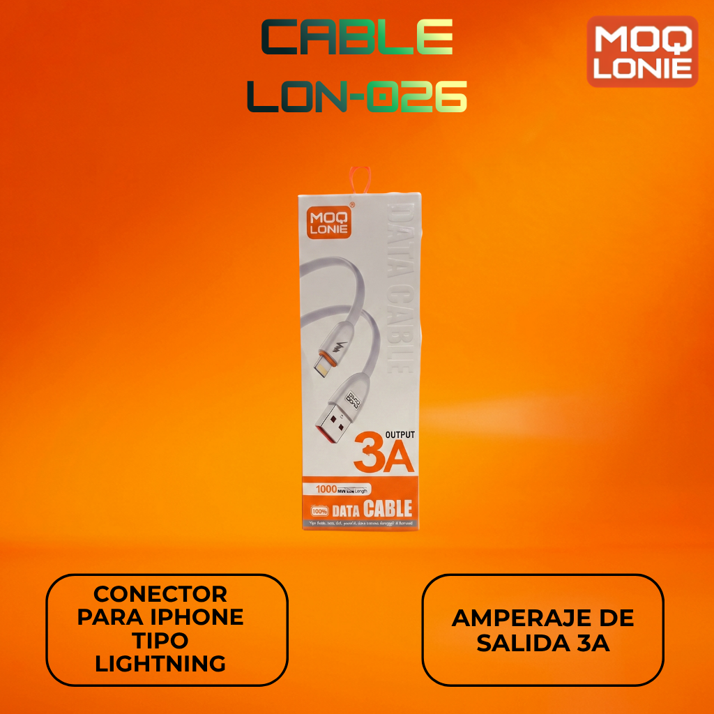 CABLE DE DATOS MOQ LONIE Ref: LON-026