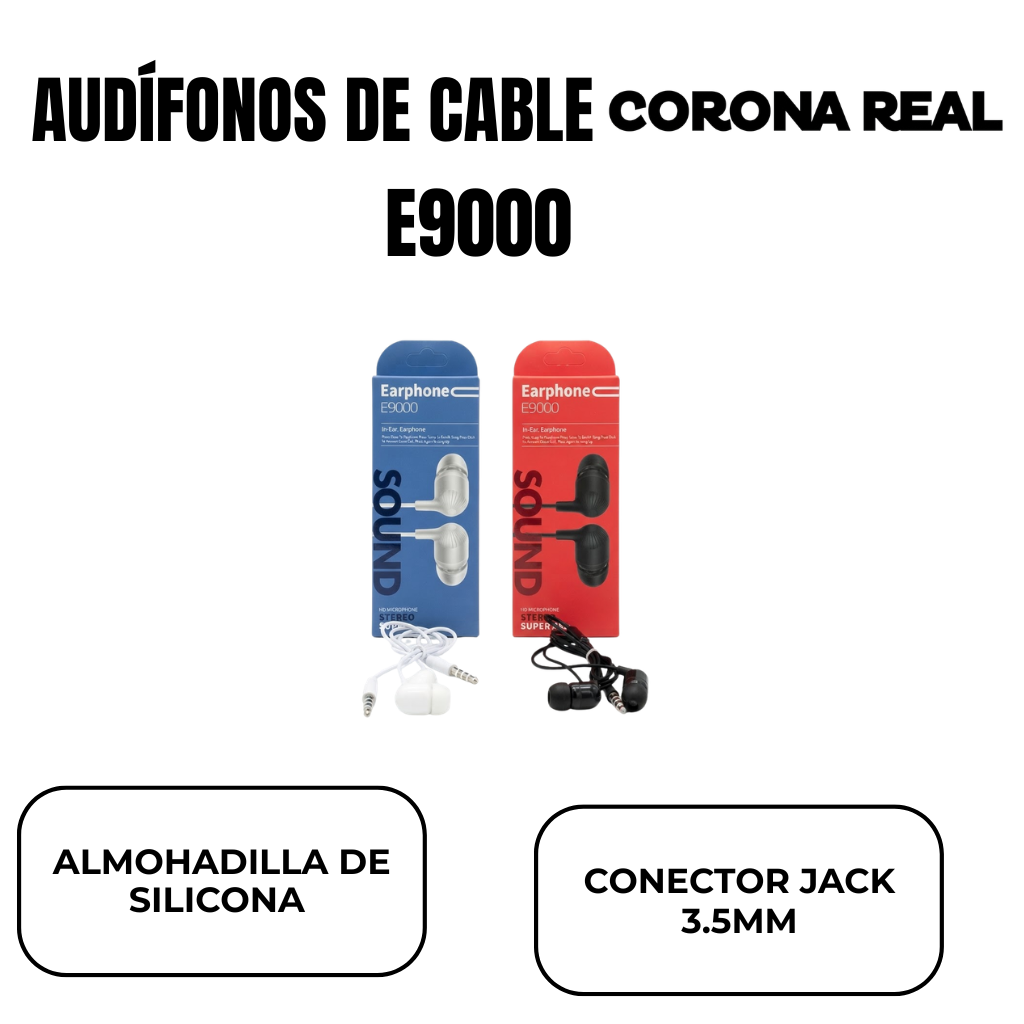 AUDÍFONOS DE CABLE Ref: E9000