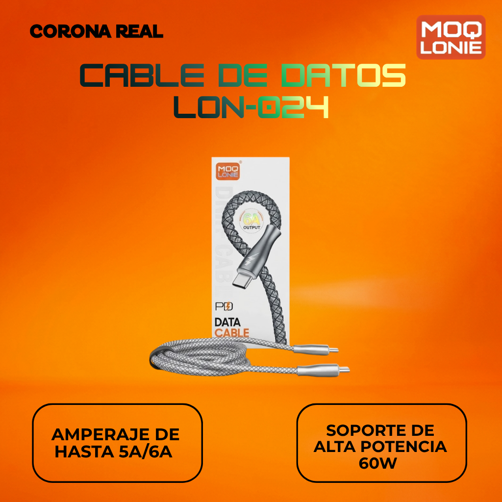 CABLE DE DATO MOQ LONIE Ref: LON-024
