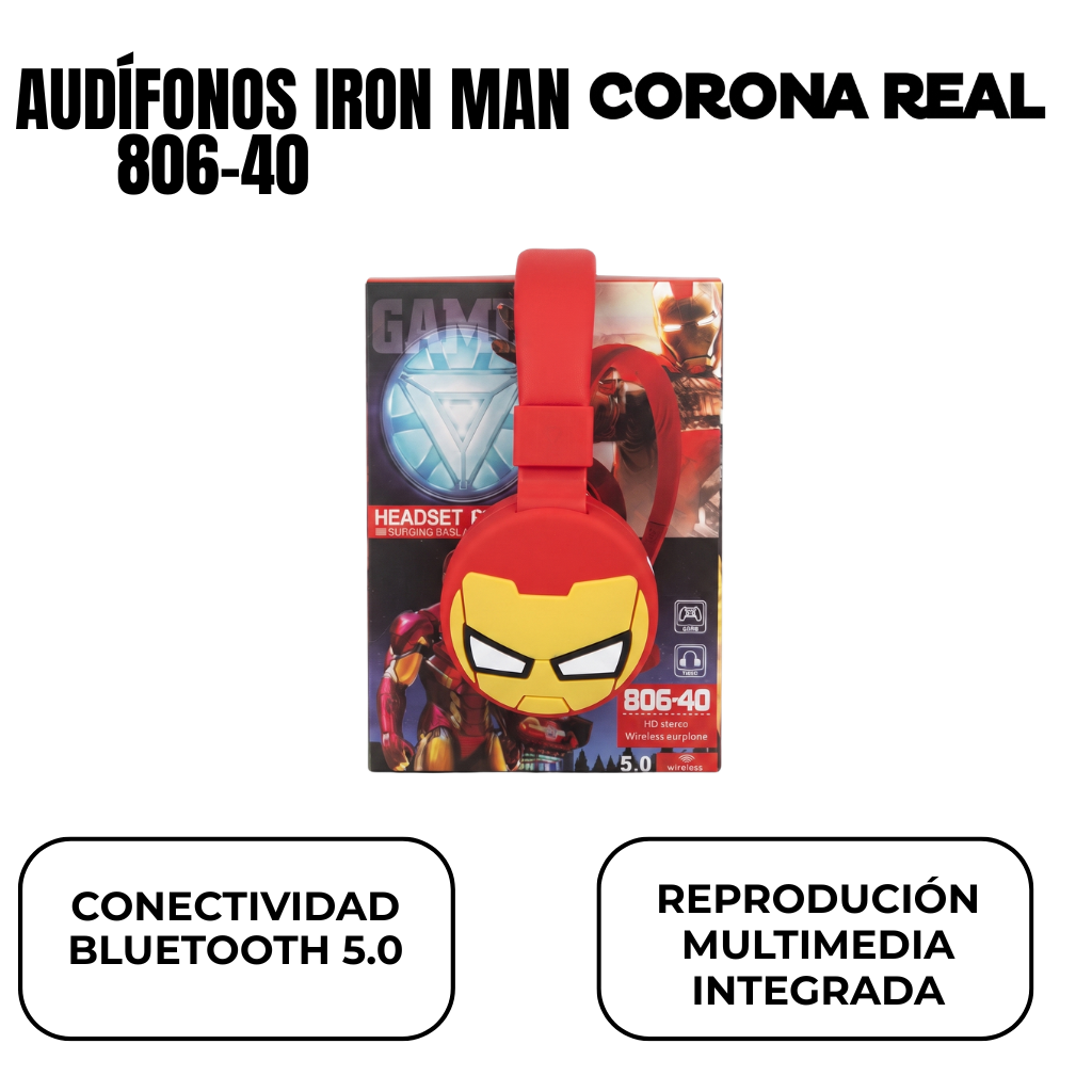 AUDÍFONOS IRON MAN Ref: 806-40