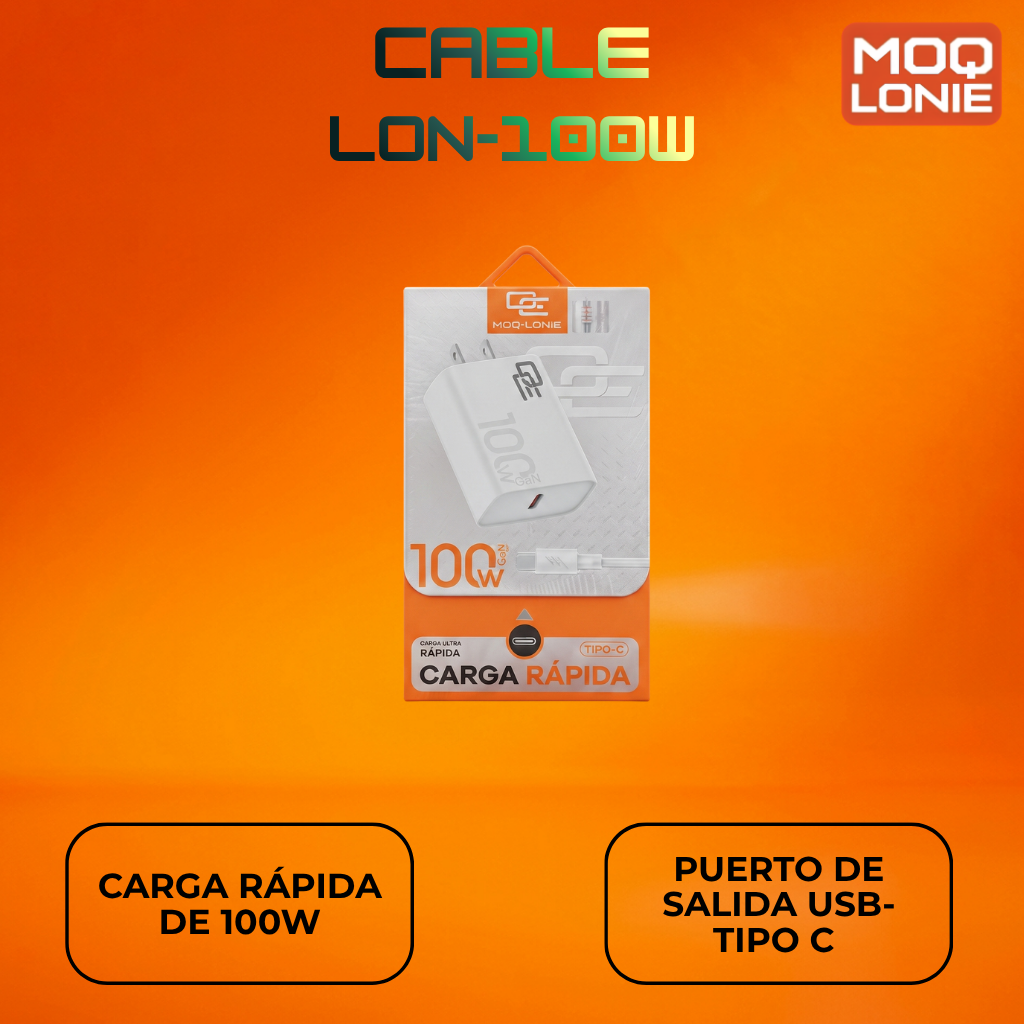ADAPTADOR DE CORRIENTE MOQ LONIE Ref: LON-100W