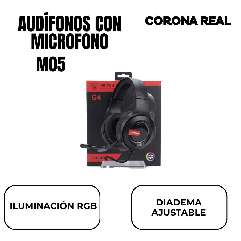AUDIFONOS GAMER CON MICROFONO Ref: M05