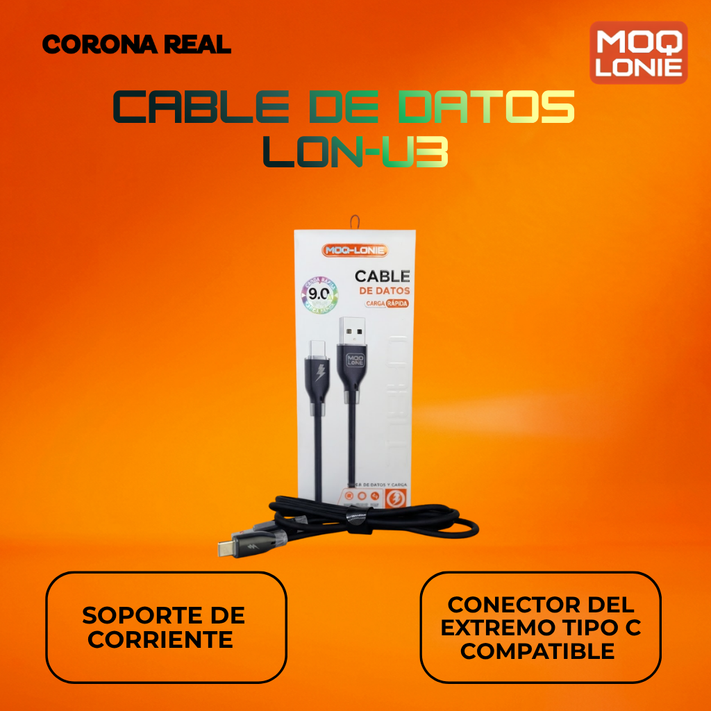CABLE DE DATOS MOQ LONIE Ref: LON-U3