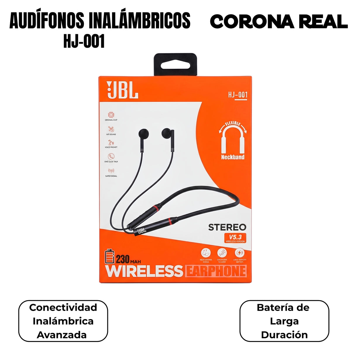 AUDÍFONOS INALÁMBRICOS: HJ-001