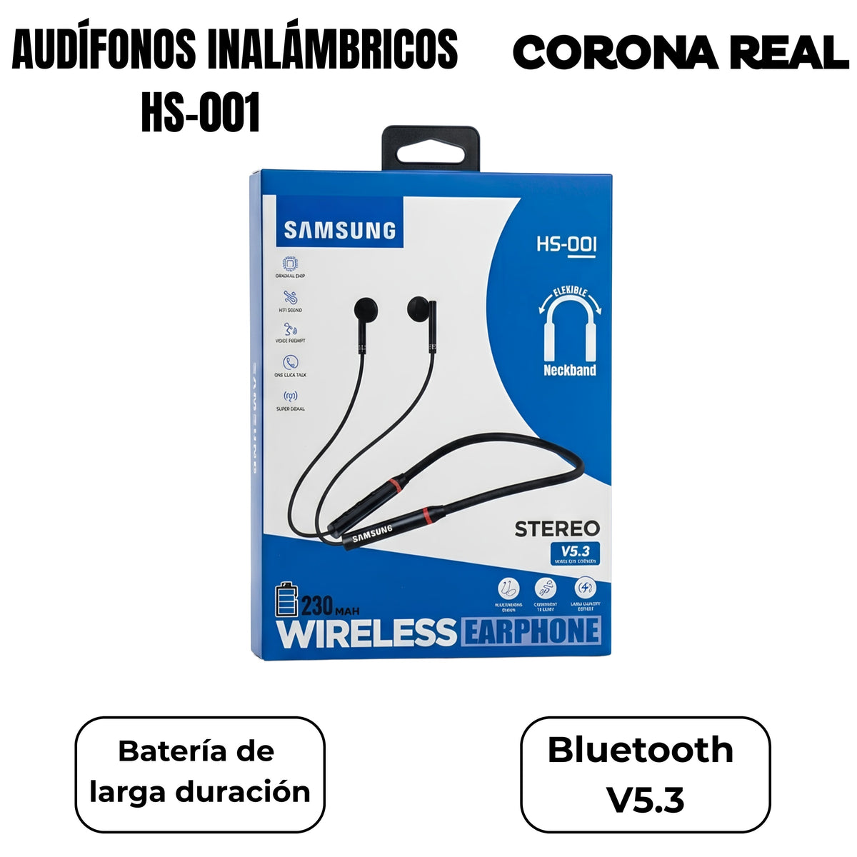 AUDÍFONOS INALÁMBRICOS: HS-001