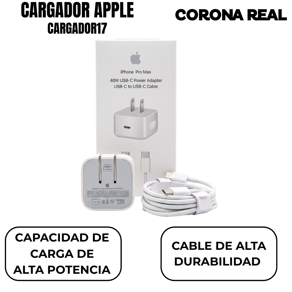 CARGADOR APPLE Ref: CARGADOR 17