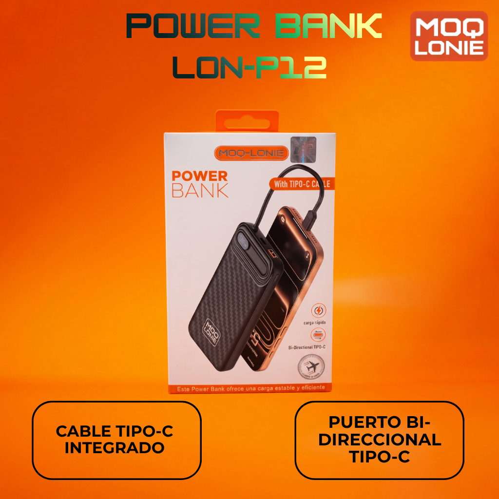 POWER BANK MOQ-LONIE Ref: LON-P12