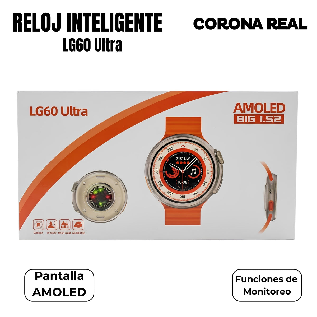 RELOJ INTELIGENTE Ref: LG60 Ultra