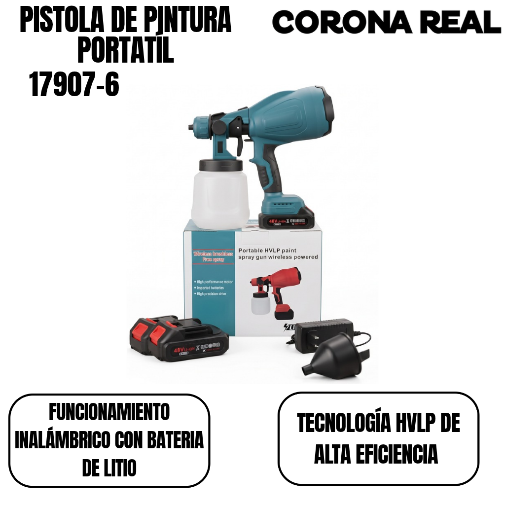 PISTOLA DE PINTURA PORTÁTIL Ref:17907-6