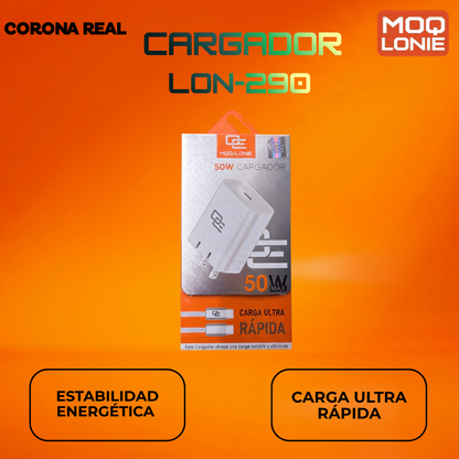 CARGADOR 50W MOQ LONIE Ref: LON-290