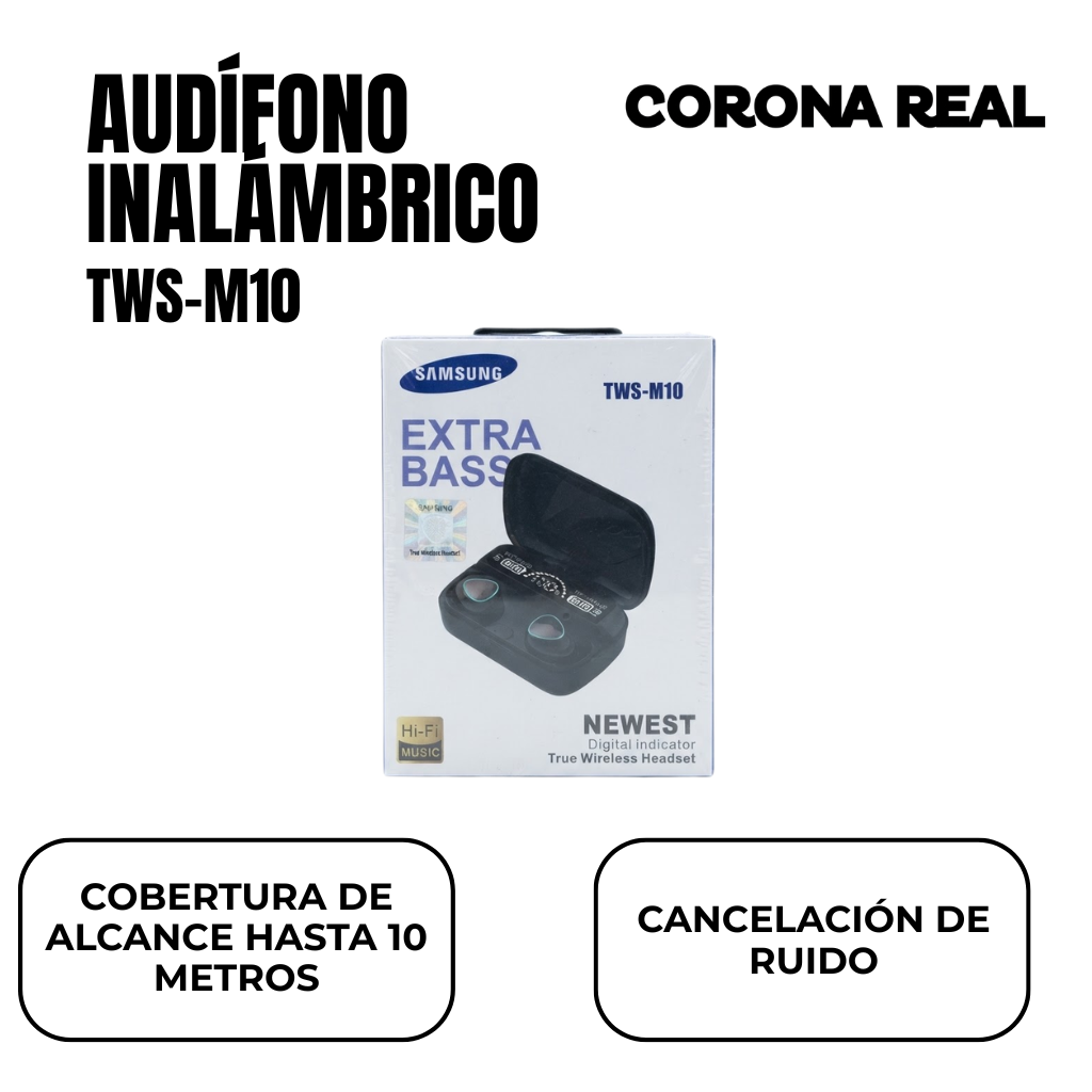 AUDÍFONOS INALÁMBRICOS Ref: TWS-M10