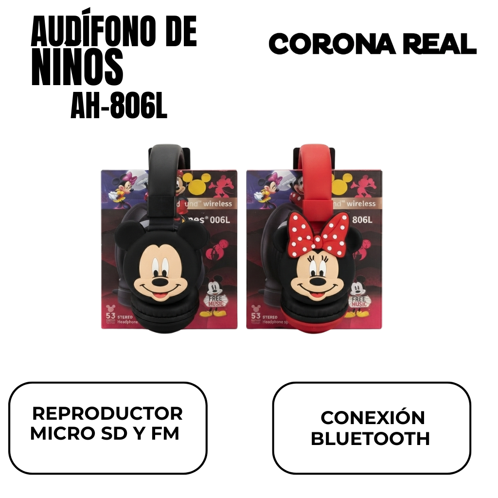 AUDÍFONOS DE MINNIE Ref: AH-806L