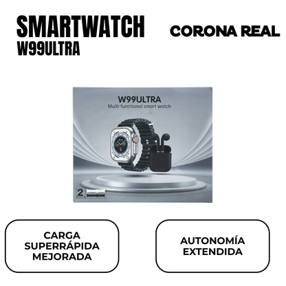 SMARTWATCH CON AUDÍFONOS Ref: W99ULTRA