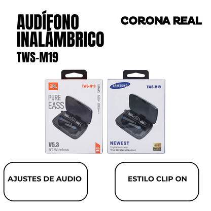 AUDÍFONOS INALÁMBRICOS Ref: TWS-M19