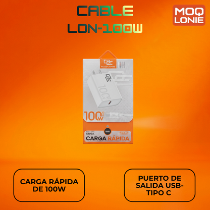 ADAPTADOR DE CORRIENTE MOQ LONIE Ref: LON-100W