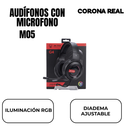 AUDIFONOS GAMER CON MICROFONO Ref: M05