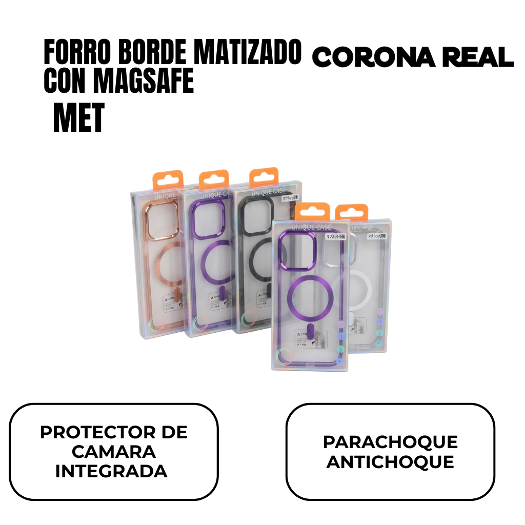 FORRO BORDE MATIZADO CON MAGSAFE Ref: MET