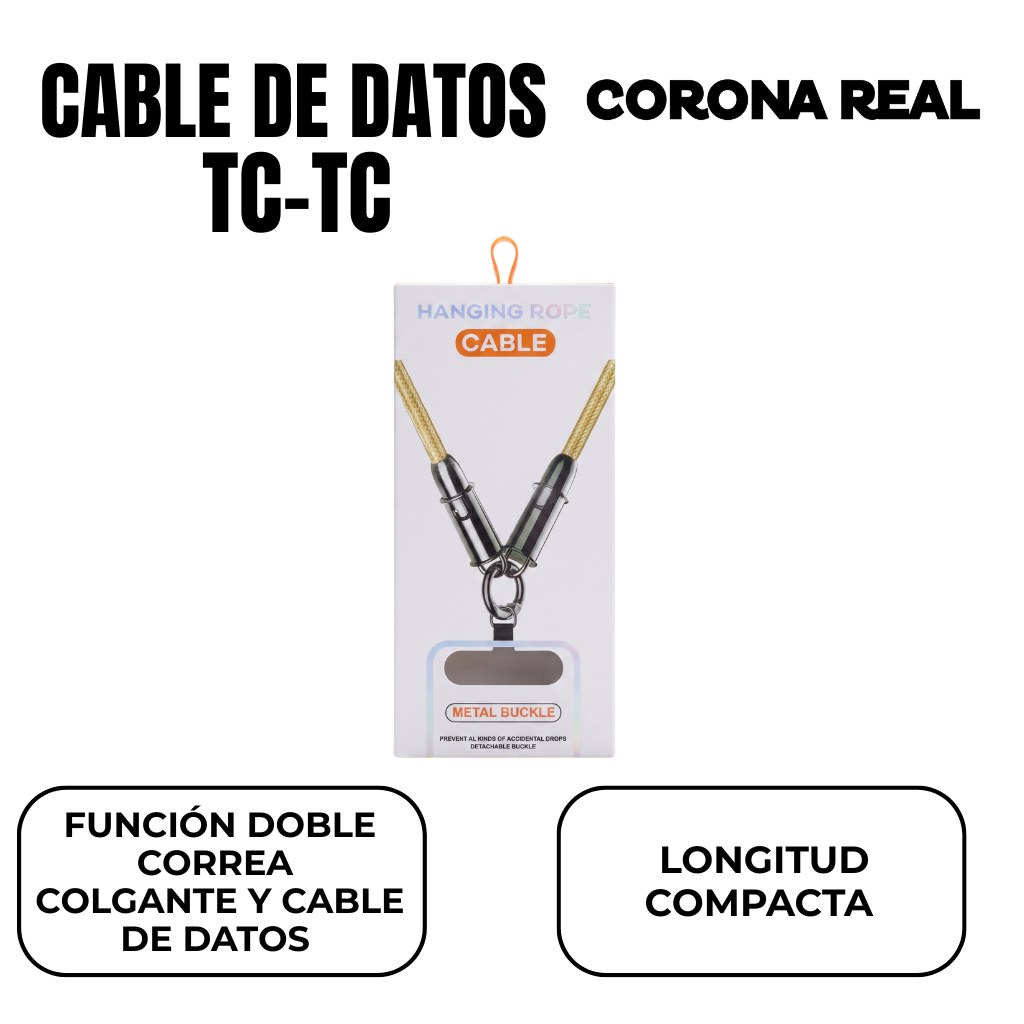 CABLE DE CARGA 2 EN 1 Ref: TC-TC