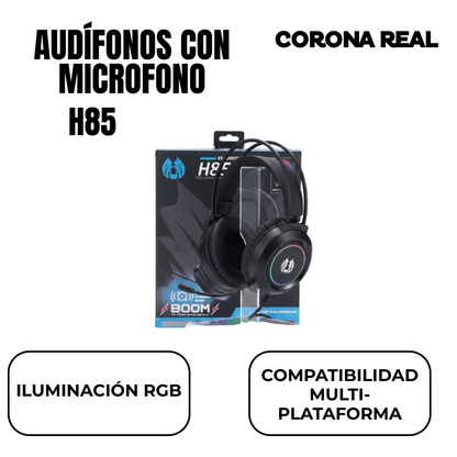 AUDÍFONO GAMER CON MICRÓFONO Ref: H85