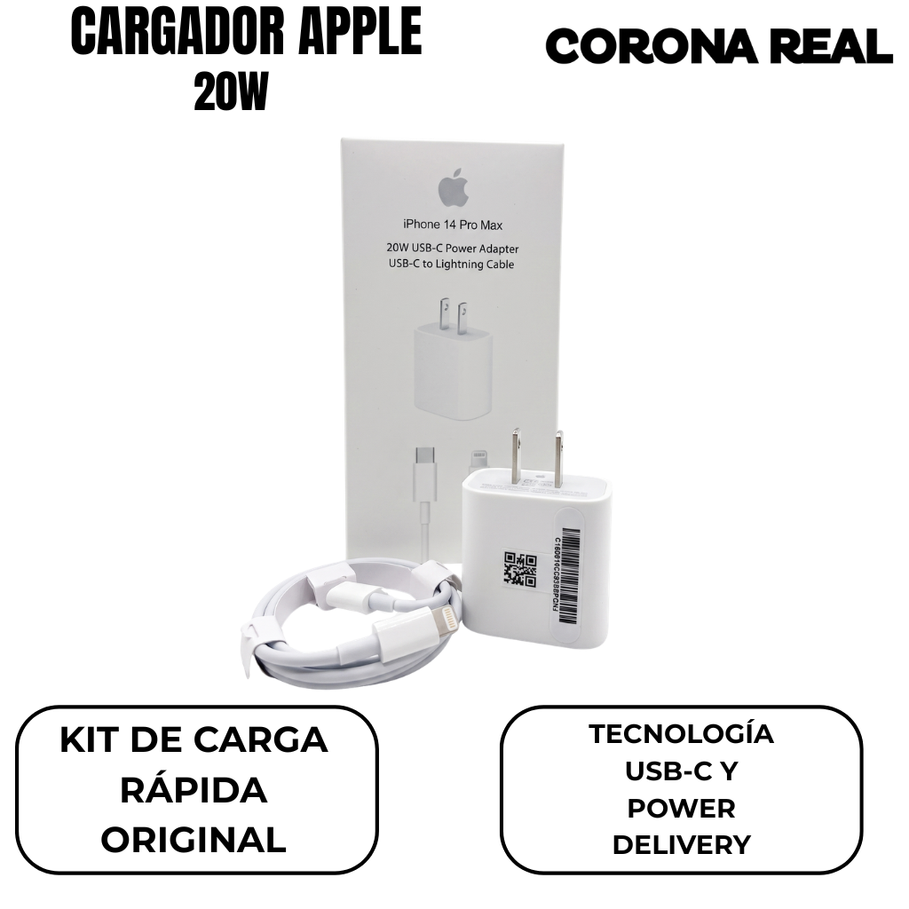 CARGADOR APPLE Ref: 20W