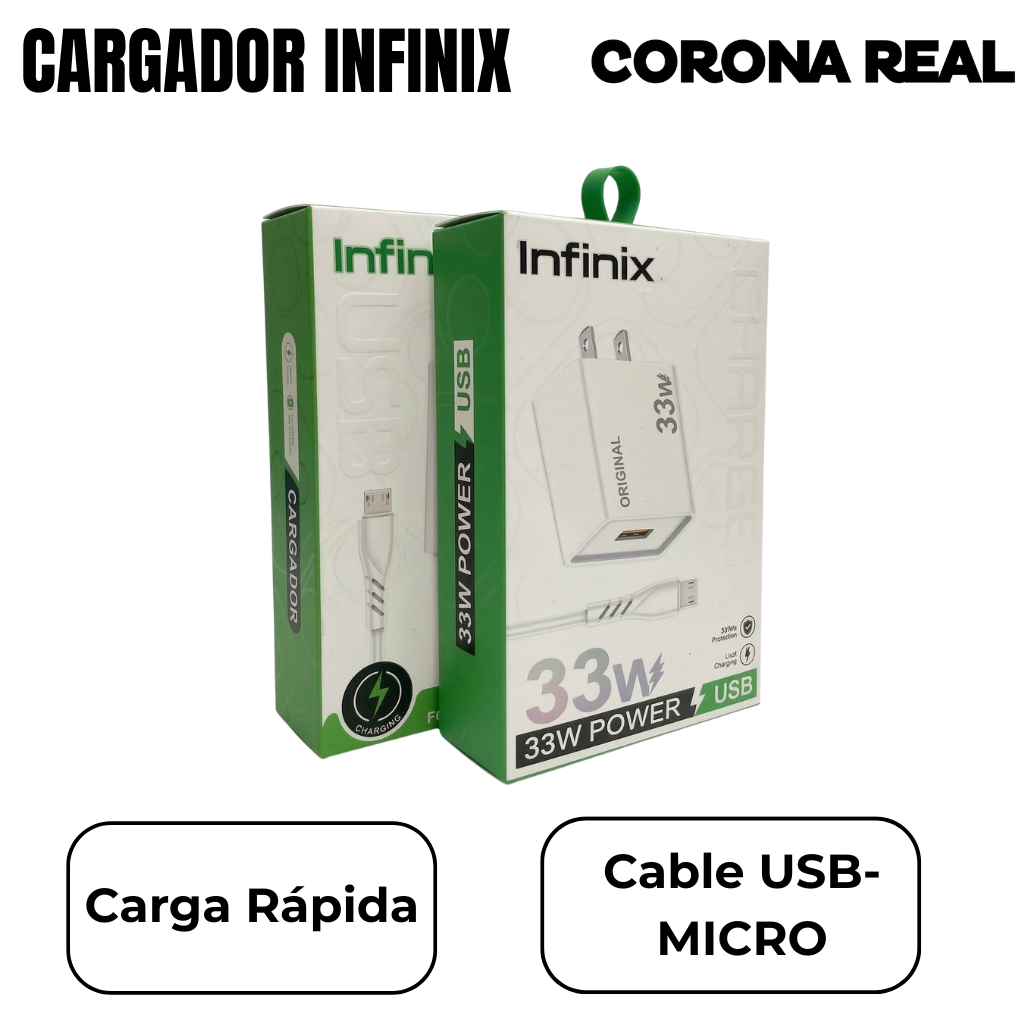 CARGADOR INFINIX USB-MICRO Ref: 225INF-V8