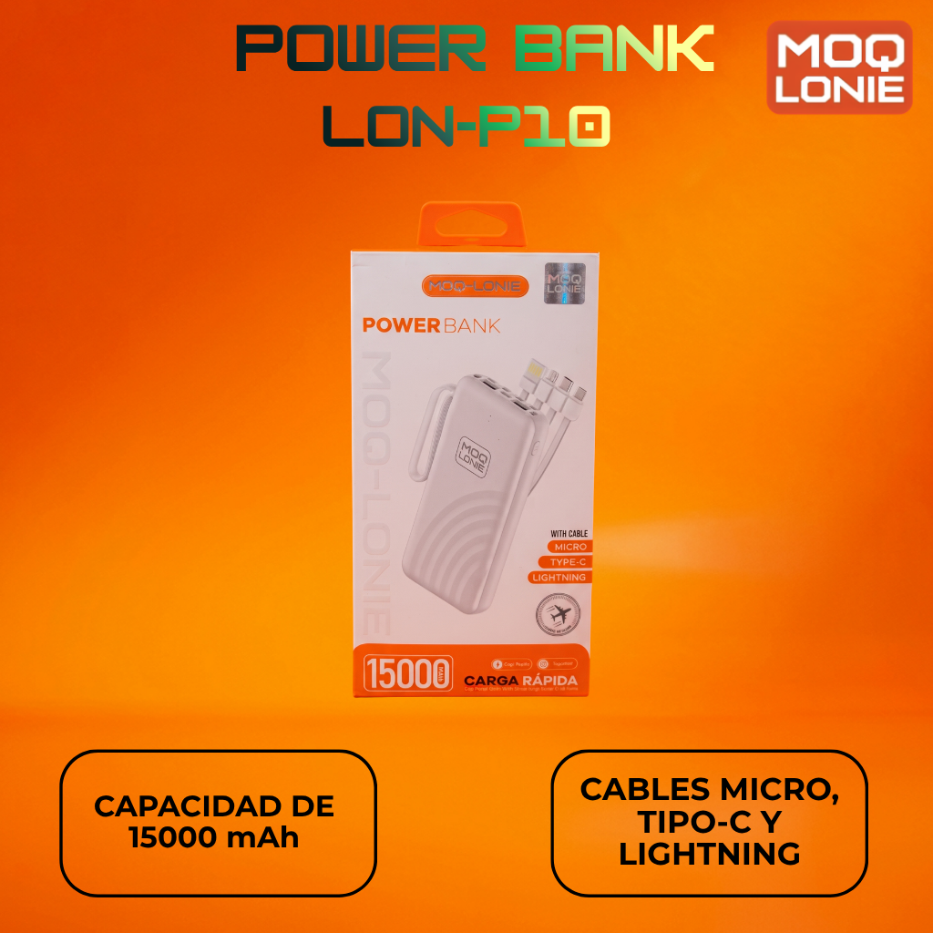 POWER BANK MOQ-LONIE Ref: LON-P10