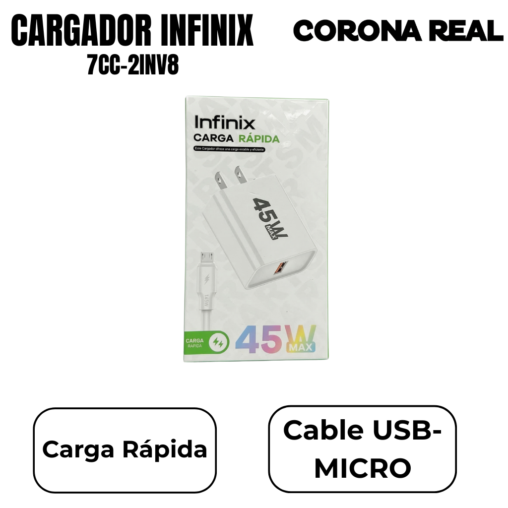 CARGADOR INFINIX MICRO Ref: 7CC-2INV8