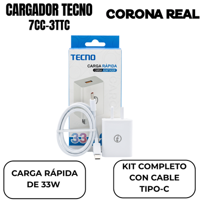 CARGADOR TECNO TC Ref: 7CC-3TTC