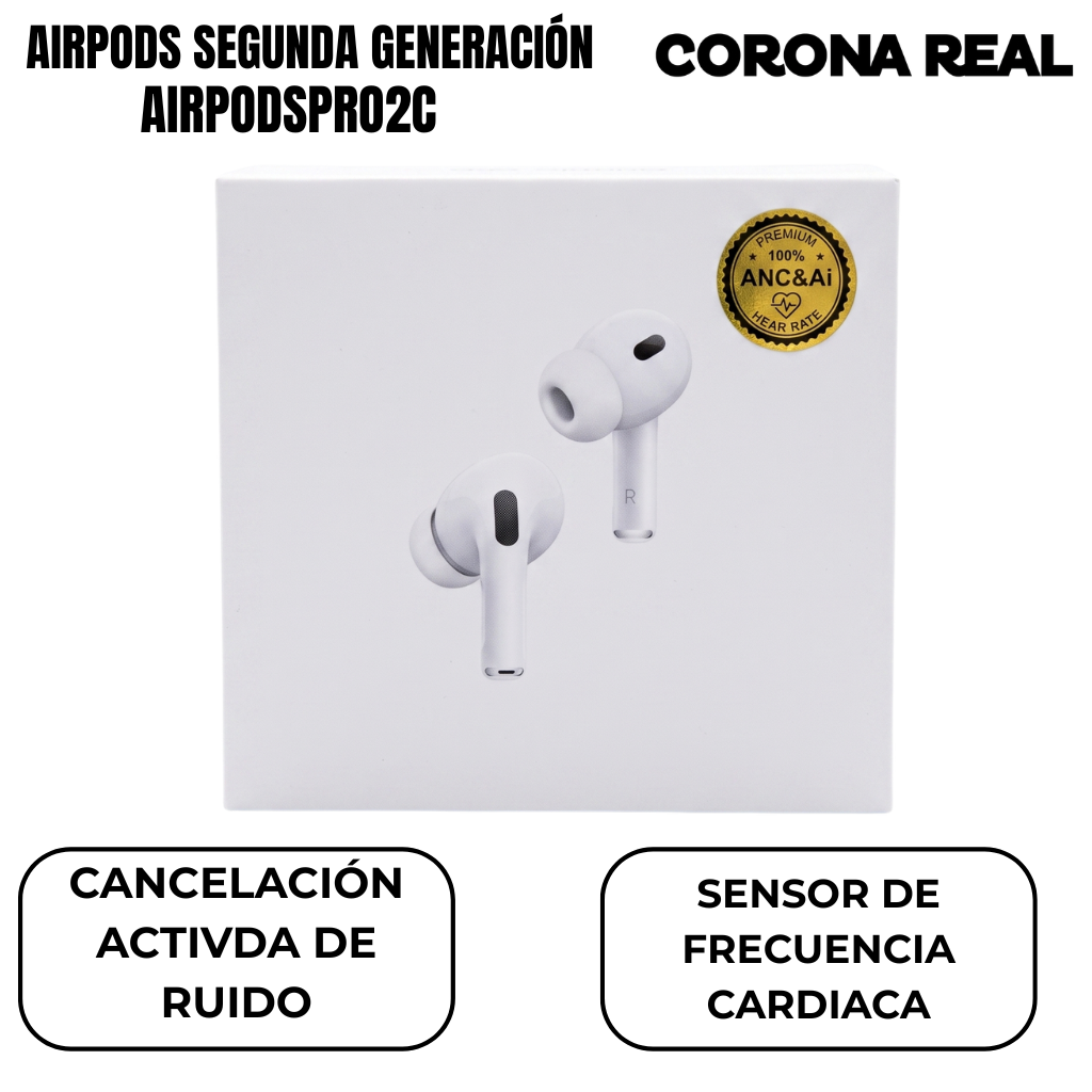 AIRPODS 2DA GENERACIÓN Ref: AIRPODSPRO2C