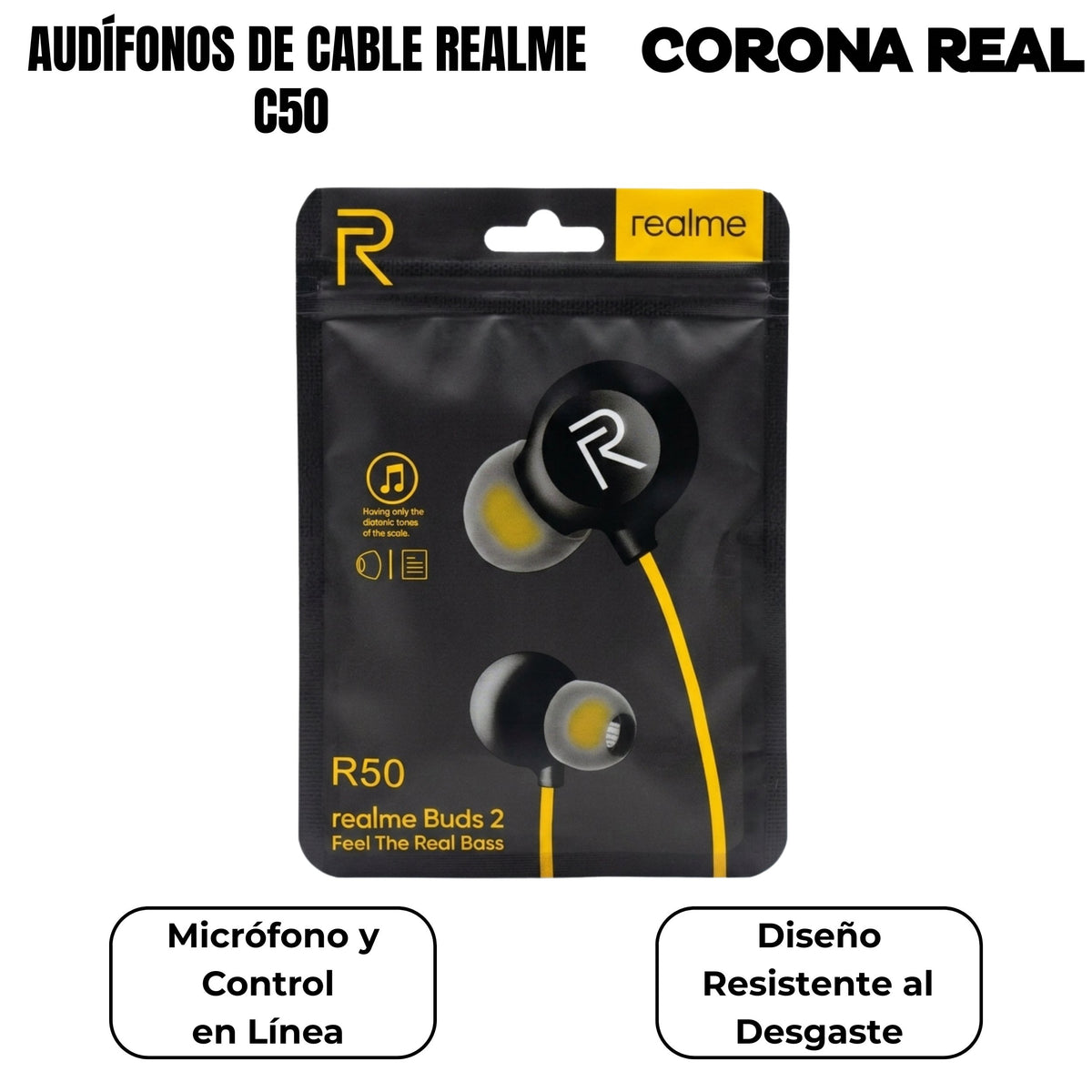 AUDÍFONOS DE CABLE REALME Ref: C50