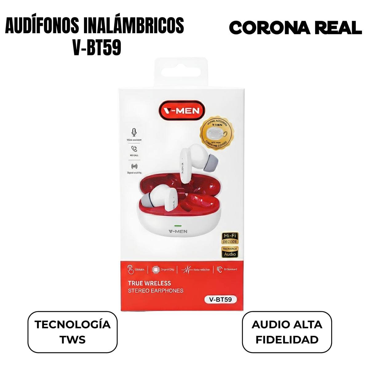 AUDÍFONOS INALÁMBRICOS V-BT59