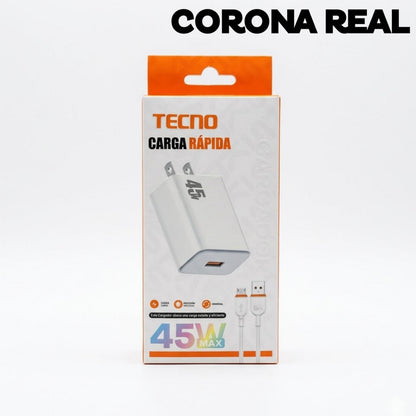 CARGADOR TECNO MICRO Ref: C45W-TEV8