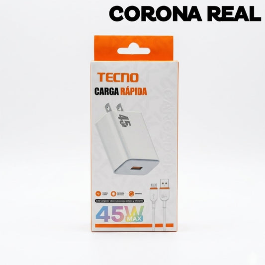 CARGADOR TECNO MICRO Ref: C45W-TEV8