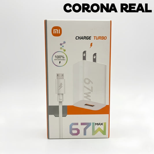 CARGADOR XIAOMI USB-MICRO Ref: C67W-V8