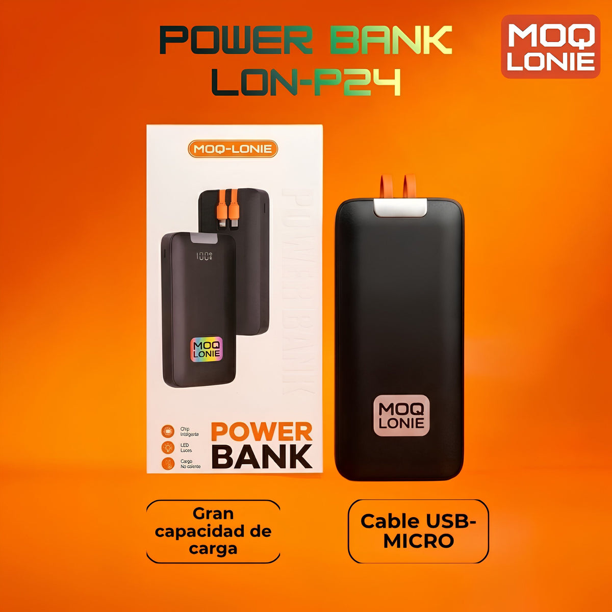 POWER BANK MOQ-LONIE Ref: LON-P24