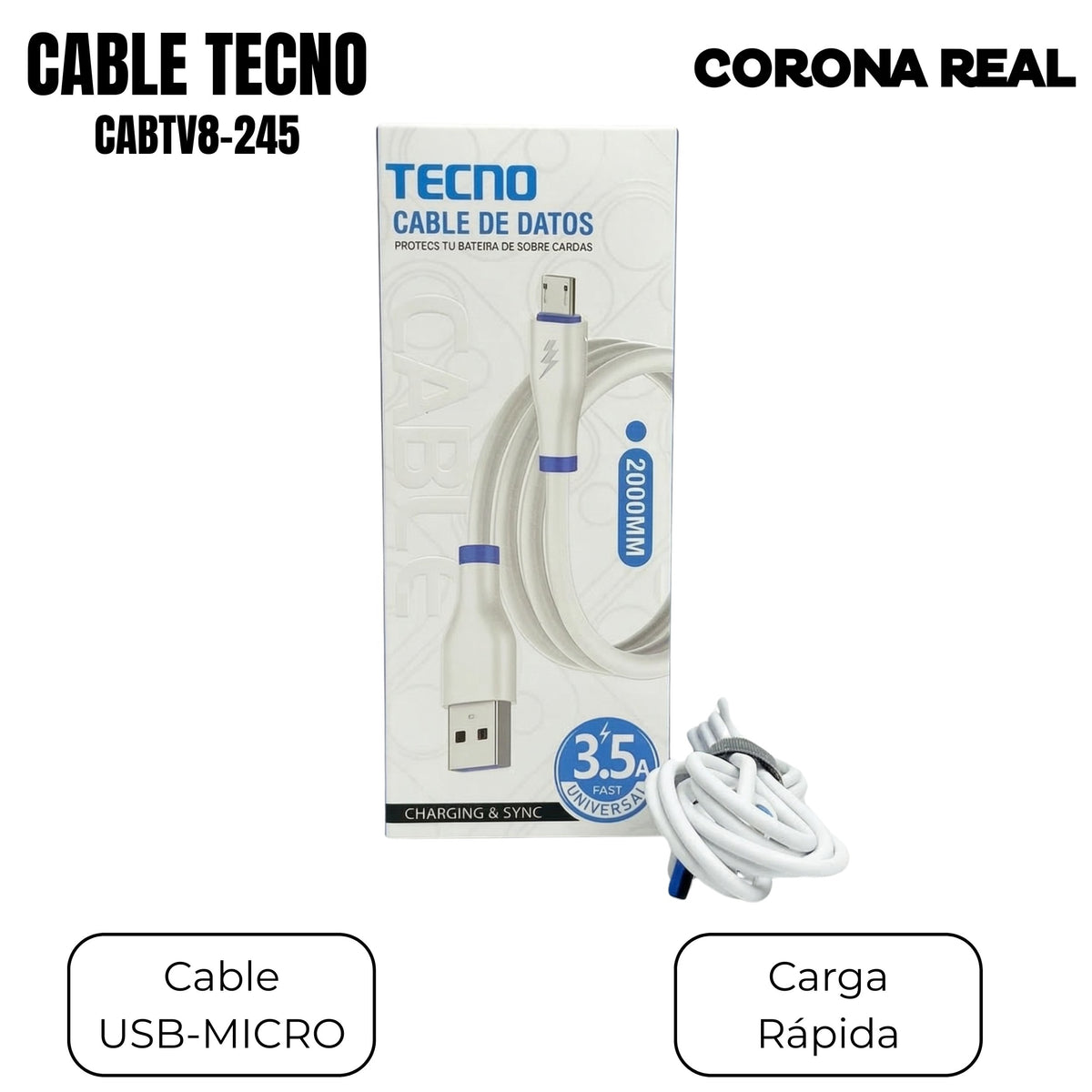 CABLE TECNO MICRO Ref: CABTV8-245