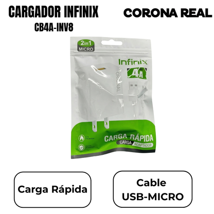 CARGADOR INFINIX USB-MICRO Ref: CB4A-INV8