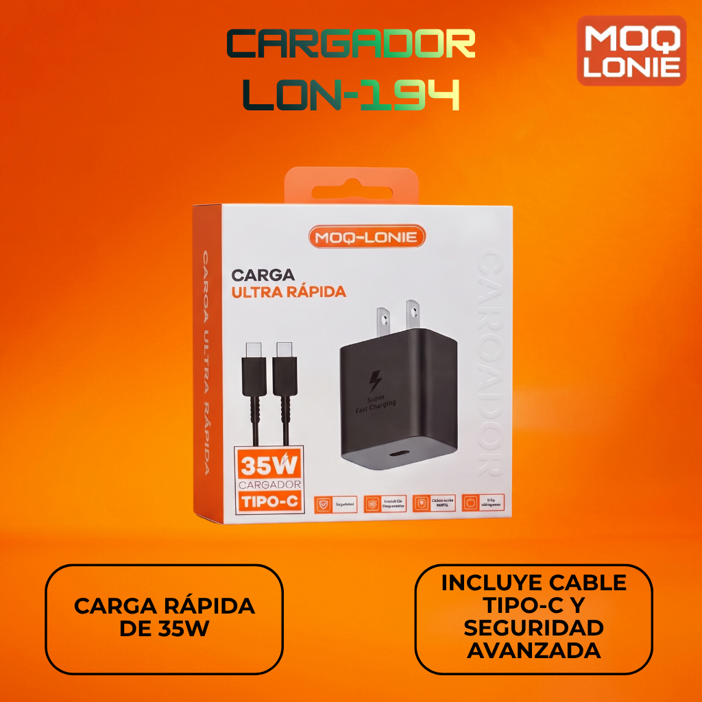 CARGADOR MOQ-LONIE Ref: LON-194