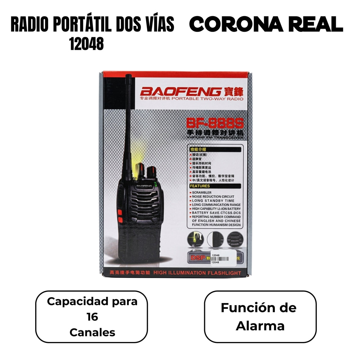 RADIO PORTÁTIL DOS VÍAS Ref: 12048